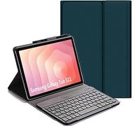 YHFZR Teclado Funda para Samsung Galaxy Tab S11 Tablet 11 Pulgada SM-X730/X736B - QWERTY Slim Teclado Wireless Keyboard Case con Magnético Desmontable Inalámbrico Bluetooth, Verde