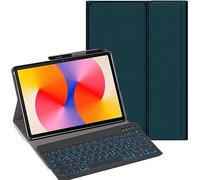 YHFZR Teclado Funda para Xiaomi Pad 7S Pro 12,5 Pulgada, (QWERTY English) 7 Colores Desmontable Teclado Wireless Keyboard Case para Xiaomi Pad 7S Pro 12,5 Pulgada, Verde
