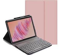 YHFZR Teclado Funda para Xiaomi Pad 9 Pro Tablet 12,5 Pulgada, QWERTY Ultra Slim Teclado Wireless Keyboard Case con Magnético Desmontable Inalámbrico Bluetooth, Rosa
