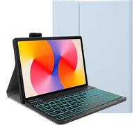 YHFZR Teclado Funda para Xiaomi Redmi Pad 2 SE Tablet 9,7 Pulgada, [Español Ñ] 7 Colores Desmontable Teclado Wireless Keyboard Case, Azul