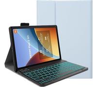 YHFZR Teclado Funda para Xiaomi Redmi Pad 2 Tablet 9,7 Pulgada, [Español Ñ] 7 Colores Desmontable Teclado Wireless Keyboard Case, Azul