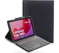 YHFZR Teclado Funda QWERTY Ultra Slim Teclado Wireless Keyboard Case con Magnético Desmontable Inalámbrico Bluetooth para Lenovo Tab M11 TB330FC 11 Pulgada, Negro