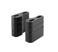 YHGGDN Abrazadera Montaje Manillar De La Motocicleta Risers para Sur-Ron Light Bee X S L1E Manillar Riser Clamp Mount Kit Adaptador Atrás Mover 2 Uds(Negro)