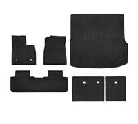 YHGGDN Alfombrillas de Coche Alfombrillas De Coche Completas para BYD para Seal U para Sealion 6 RHD 2024 2025 Alfombrilla Todo Tipo Clima Revestimiento Maletero Respaldo Alfombrilla Suelo(Negro B)