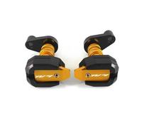 YHGGDN CNC Almohadilla Protectora contra Choques para Marco De Motocicleta, Protección Anticolisión para Yamaha YZF R1 2007 YZFR1 2004-2006 2008 Protector de caídas para el Marco(Oro)