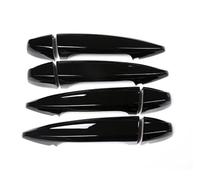 YHGGDN Embellecedor Cubierta Embellecedores Para Manijas De Puerta Para Serie 1 Y 2, X1, X2, X5 X6 Cubiertas Decorativas Protectores Adhesivos Manija Puerta Exterior Coche(negro 1)