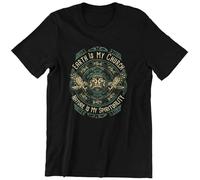 YHGsed233 ACNJ Earth is My Church, Nature is My Spirit - Printed T-Shirt Black XL