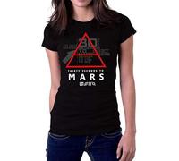 YHGsed233 KOV 30 Thirty Seconds to Mars Symbol 30Stm Logo Women's T-Shirt Black 3XL