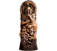 YHHIRCH Estatuas de dioses nórdicos, figura de Odín/Thors/Loki/Freyja, escultura de resina de mitología nórdica, adorno de panteón escandinavo, adorno de mitología vikinga, decoración del hogar (A)