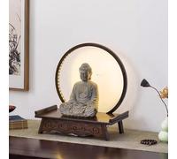 YHHLWXMDZ Mesa de Altar, Mesa de Meditación, Santuario Budista, Mesa de Oración, Decoración de Habitación Zen, Regalo Espiritual para la Decoración Interior del Hogar(Brown,40cm/15.7in)