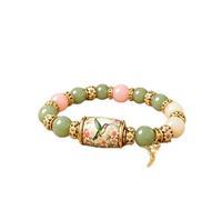 YHHLWXMDZ Pulsera de Cuentas Blessing Birds de Edición Limitada 2026, Elástica para Pulsera Mujer con Caja de Regalo Premium, Regalo para Mamá, Hermana y Amigas(Green)