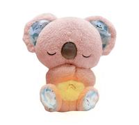 YHHRJAI Koala para Aliviar La Ansiedad, Nutria Bebe Dormir Que Respira, Peluche Ansiedad Dormir, Bebé Durmiendo Koala Juguete con Música Luces Y Movimientos De Respiración Ayuda para Dormir