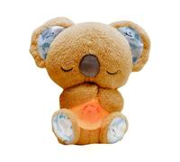 YHHRJAI Koala para Aliviar La Ansiedad, Nutria Bebe Dormir Que Respira, Peluche Ansiedad Dormir, Bebé Durmiendo Koala Juguete con Música Luces Y Movimientos De Respiración Ayuda para Dormir