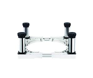 YHJZSM Base Ajustable para Lavadora Debajo del mostrador Soporte para máquina de Hielo Pedestal Ancho/Largo 40-65 cm Servicio Pesado 4/8/12 Patas Soporte para refrigerador Soporte con EFE