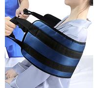 YHK Cinturón de transferencia de cama acolchado de 42 pulgadas para pacientes, ayudas de elevación de seguridad para ancianos, asa de transferencia de enfermería, cinturón de movilidad para el cuidado del paciente (azul oscuro)