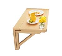 YHKJLYH Mesa Plegable de Madera para Pared, Ahorra Espacio, Flotante, Ideal para Cocina, Sala de Estar, Dormitorio, lavandería (70 x 40 cm)