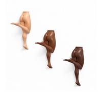 YHLHUXA Gancho De Pared Cuerpo Humano Divertido, Escultura Pose De Yoga 5 Pulgadas, Portatoallas Y Llaves De Pared Para Baño Y Entrada, Decoración Juguetona, Regalo De Casa Nueva (B-3PCS)