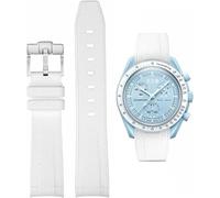 Yhmoo Correas de reloj para reloj Moonswatch de goma para Omega x Swatch MoonSwatch de 20 mm Rolex Seiko Watch Carbon Firbe Silicona para hombre con pulsera de repuesto de acero inoxidable, pulsera