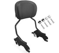 YHMOTO - Respaldo vertical desmontable para pasajero con kit de accesorios de acoplamiento para Harley Low Rider FXLR Sport Glide FLSB S FXL S FXLTS ST FXLRST EL DIABLO FXRST 2018-2024 (negro)