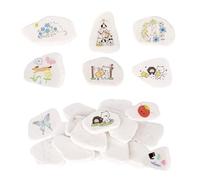 YHNDECO 15 piedras para pintar planas, 5 - 8 cm, piedras lisas para pintar, piedras blancas, piedras decorativas, para manualidades, decoración de pintura colorida
