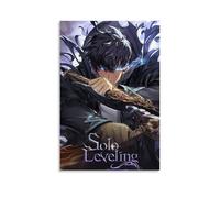 YHNGFDSKNB Solo Leveling Classic Anime Series Póster sobre lienzo, decoración de pared para dormitorio, 30 x 45 cm, sin marco