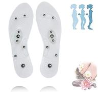 YHNMK Plantillas de Acupresióncon 8 Áreas de Masaje,Lavable/Cortable Plantillas de Masaje Magnéticas, para Hombres/Mujeres Plantillas Ortopédicas de Reflexología