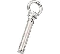 YHNNH, 1 Uds., cáncamo de elevación M12 de acero inoxidable 304 con tornillo, arandela de tuerca de gancho de anillo redondo for colgar objetos pesados(M12x100mm)