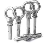 YHNNH, 1 Uds., perno de ojo de expansión de hormigón de anclaje de manga, gancho de artefacto de instalación de acero inoxidable 304, tornillos de expansión de anillo Universal largos(M6x50mm)