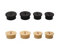 YHNNH， 20 ojales flexibles de silicona for cables, ojales de goma for mesa, escritorio, cubierta de orificio, consola de TV y cubierta de orificio for muebles(Black,20mm)