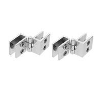 YHNNH， Bisagras de gabinete de 90 grados de acero inoxidable de alta resistencia, accesorios for puertas de ducha, vitrina de vidrio, bisagra de vidrio, 2/4 Uds.(4Pack)