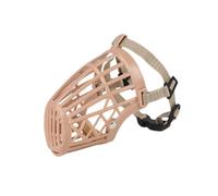 YHNNH bozal para Perros, Bozal antiladridos, Transpirable, Ajustable, Acolchado, Permite jadear y Beber, de plástico, cómodo(Brown 1,No. 5)