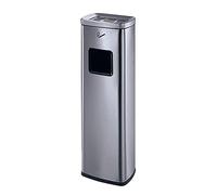 YHNNH, Cenicero de acero inoxidable, poste de almacenamiento de colillas de cigarrillos de pie cuadrado for patio al aire libre, cenicero contemporáneo a prueba de viento con soporte for receptáculo(S