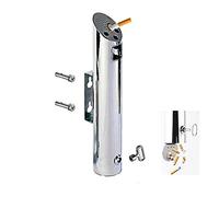 YHNNH, Cenicero montado en la pared Cilindro de cenicero for exteriores de 2 litros Contenedor de cenizas for cigarrillos de acero inoxidable Columna de ceniza for colgar en la pared del hotel con cer