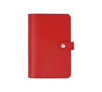 YHNNH, Cuaderno Macaron, bonitos cuadernos en espiral, papelería, oficina, escuela, Agenda Personal, organizador, carpeta, diario, planificador semanal, regalo(Red,105 * 145mm)