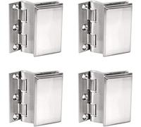 YHNNH， Deslizador de clip for ventana de vidrio, puerta de oficina de acero inoxidable, 4 Uds.