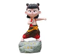 YHNNH， Escultura de Personaje de Dibujos Animados de Nezha, Adorno Decorativo de Piso de FRP for Exteriores, Patios y centros comerciales, D(E)