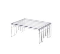 YHNNH Estante Ajustable For Refrigerador, Estante Separador En Capas De Plástico Desmontable For Refrigerador, Estante De Escritorio Transparente, Organizador For Ahorrar Espacio