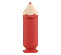 YHNNH Estuche con forma de lápiz, organizador ligero y espacioso, ideal para estudiantes, artistas, diseño elegante, Red, Estilo: