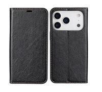 YHNNH Funda con Tapa para iPhone 17/17 Pro/17 Air/17 Pro MAX, Funda De Piel con Cierre Magnético Y Protección Interna Suave contra Caídas.,17pro MAX,Black