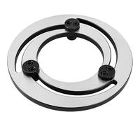 YHNNH Hidráulico De 4-15 Pulgadas Mandril De Tres Mordazas, Cortador De Anillos Cortador De Garras Hidráulico para Reparar Mandril De Torno CNCSilver, 12in
