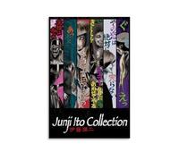 YHNNH Junji Ito Collection - Póster de pared retro de estilo clásico, decoración perfecta para biblioteca, bar o cine en casa, 50 x 75 cm, estilo sin marco