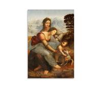 YHNNH Leonardo Da Vinci PaintingRetro Póster de pared de estilo clásico, decoración perfecta para biblioteca, bar o cine en casa, 20 x 30 cm, estilo sin marco