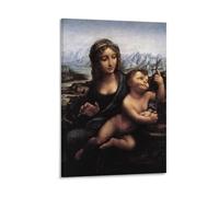 YHNNH Leonardo Da VinciRetro - Póster de pared de estilo clásico, decoración perfecta para biblioteca, bar o cine en casa, 60 x 90 cm, estilo marco