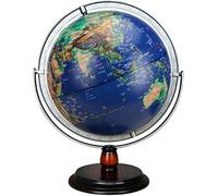 YHNNH, Mapa del mundo de 12 pulgadas con luces LED, globo giratorio, decoración for oficina y casa, lámpara, regalo for niños