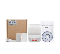 YHNNH Mini Impresora portátil inalámbrica de Recibos, 58 mm, sin Tinta, USB, Bluetooth, ESC/POS, Windows, Android, PC, factura, térmica(White Printer)