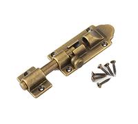 YHNNH Pestillo de barril de cobre engrosado - Cerradura deslizante de 3 pulgadas for seguridad de baño/puerta - Dispositivo antiguo con tornillos de montaje(4.5cm antique copper)