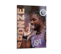 YHNNH Póster retro de Noah Lyles para pared, estilo clásico, decoración perfecta para biblioteca, bar o cine en casa, 40 x 60 cm, estilo marco