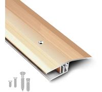 YHNNH Tira de transición de umbral de Puerta de Aluminio - Tiras de 72 a 36 Pulgadas for Cubrir Juntas de Piso en Pisos Irregulares(Gold,105cm 54mm)