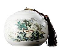 YHNNH Urna de cremación cerámica Hecha a Mano for Perros pequeños, Gatos, Conejos, Animales y Humanos. Memorial Cenizas(B)