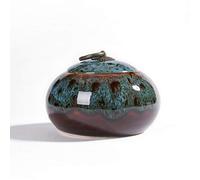 YHNNH Urnas de cremación cerámica Hechas a Mano for Mascotas, ataúd for Cenizas en el salón conmemorativo, urna funeraria Hecha a for hogar o Cementerio, Perro y Gato(E)